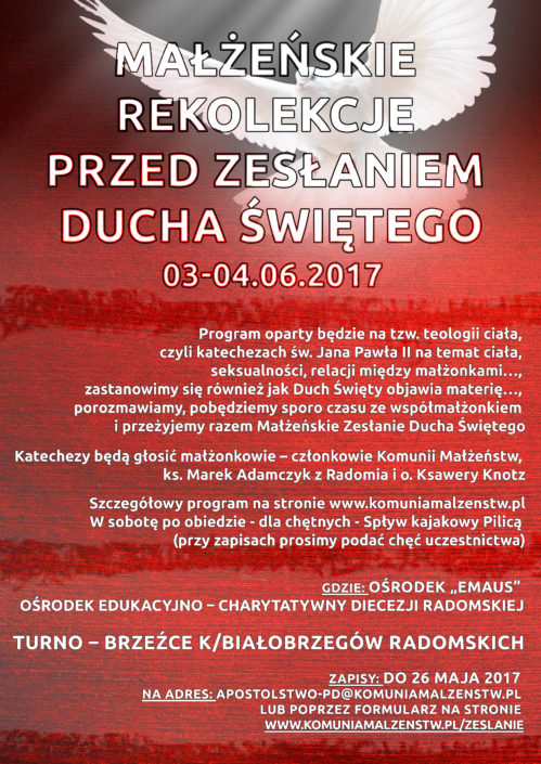 Małżeńskie zesłanie Ducha Św. Małżeńskie zesłanie Ducha Św.